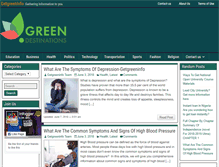 Tablet Screenshot of getgreeninfo.com